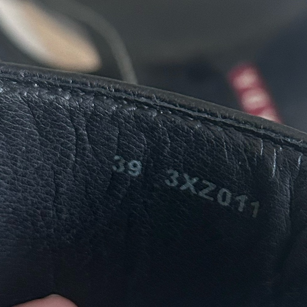 Prada Black Linea Rossa Wedges Sz. 39 - Picture 4 of 7